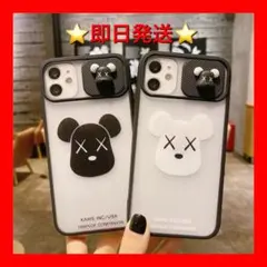 クマの顔デザイン iPhone用ソフトケース