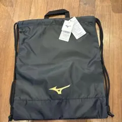 Mizuno ランドリーバッグ ブラック×ゴールド L38×H44cmのサムネイル