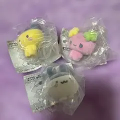 たまごっち カプセルフロッキーズ マスコット まめっち&みみっち&ふらわっち
