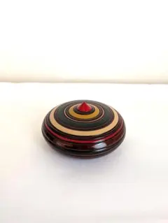 茶道具 香合 漆塗　独楽塗のサムネイル