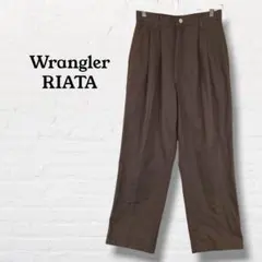 Wrangler RIATA☆ワイドチノパンツ ツータック【38‪✕‬30】濃茶のサムネイル