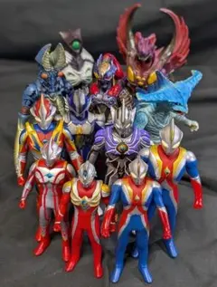 ウルトラマンコスモス・マックス・メビウス（バンダイ）ソフビフィギュア10体セット