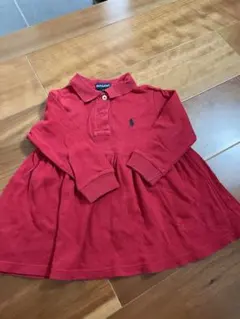 Ralph Lauren 赤いポロドレス 2T