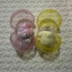 新品　サンリオ　カラフルカラビナマスコットチャーム　ポムポムプリン　マイメロディ