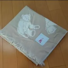 アツキオオニシ　テディベア柄　ストール