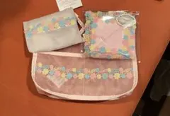 近沢レース　ハンカチセット　バッグインバッグ　ティッシュケース　こんぺいとう