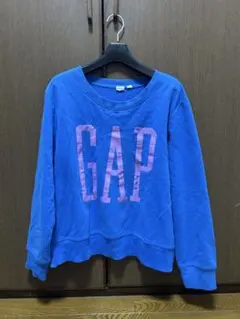 GAP ロゴスウェット ブルー 短丈