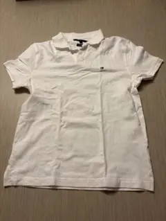 トミーヒルフィガー ホワイト ポロシャツ Sサイズ