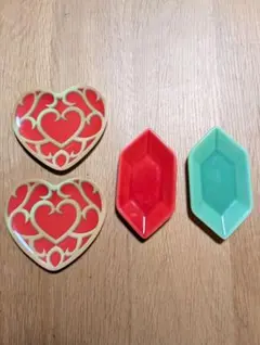 ゼルダの伝説 小皿 4点 ハートの器 ＆ ルピー 陶磁器製小皿 一番くじ 非売品のサムネイル
