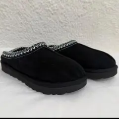 UGG アグ タスマン スリッポン ボア シープスキン ブラック 24cm