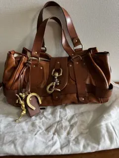 Chloe クロエ ハンドバッグ kelara ケララ 馬モチーフチャーム付 