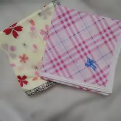 バーバリーハンカチ　2枚セット