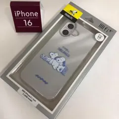 スヌーピー イーフィットクリアiPhone16耐衝撃ケース3554