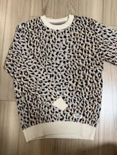 WACKO MARIA レオパード柄 ジャガードクルーネックニット