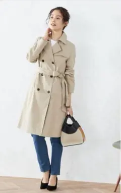 コムサイズム　トレンチコート　Ｌ　COMME CA ISM