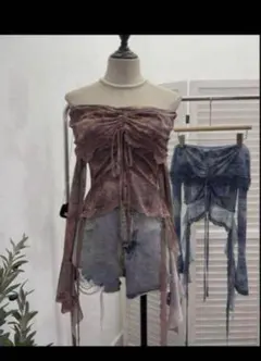 y2k 姫ギャル ゴスロリ 平成ギャル フェアリー ふりふり トップス