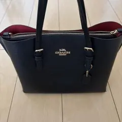 COACH 黒 レザートートバッグ