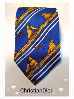 【Christian Dior 】Monsieur ネクタイ 青 (極美品)