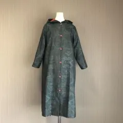 シックな大島に赤い裏地！情熱的なコート^_^