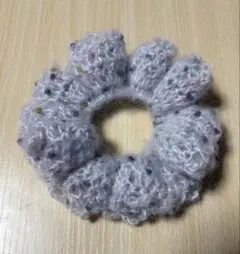 シュシュ 編み物 ハンドメイド