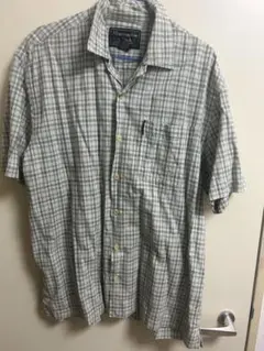 【希少/旧タグ】アバクロンビー＆フィッチ チェック半袖シャツ Lサイズ相当
