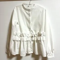 美品coca ホイップフリルブラウス　M