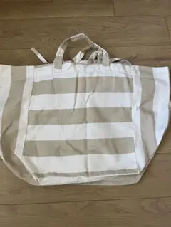 H&M コットンビーチバッグ　ベージュのサムネイル