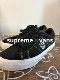 Supreme Vans Fuck Em スニーカー ブラックのサムネイル