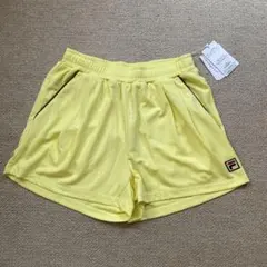 FILA フィラ テニスウェア ショートパンツVM5625イエロー メンズM新品 FILA フィラ テニスウェア ショートパンツVM5625イエロー メンズM新品