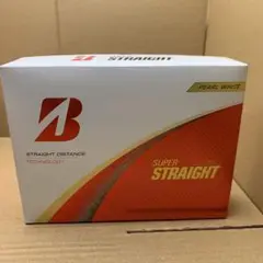 ゴルフボール SUPER STRAIGHT 12球入　パールホワイト
