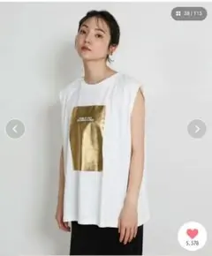 select MOCA 箔プリントノースリーブTシャツのサムネイル