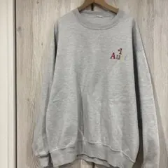 古着　#1 Aunt 刺繍 グレー スウェット