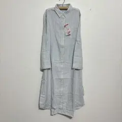 新品 M〜L 授乳しやすいマタニティネグリジェワンピース パジャマ ネル 長袖