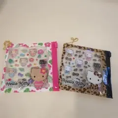Hello Kitty シールセット チェーン付きポーチ