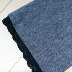 新品！裾レース ツイード ガウチョパンツ