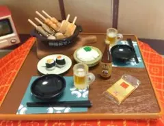 おでんで団らん　ミニチュア　リーメント　パーツ　ざる豆腐　おにぎり　おでん