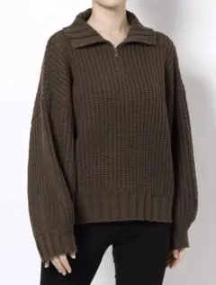ジップアップニット ニット