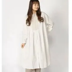 【新品未使用】サマンサモスモス ストライプクレリックワンピース