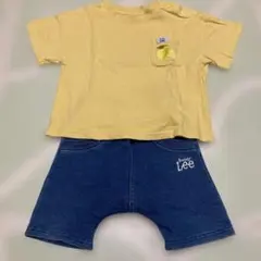 Buddy Lee イエローTシャツとデニムパンツ 80