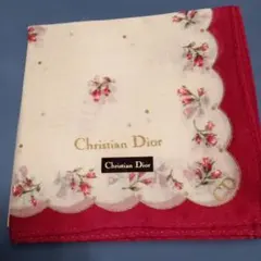 Christian Dior 花柄ハンカチ