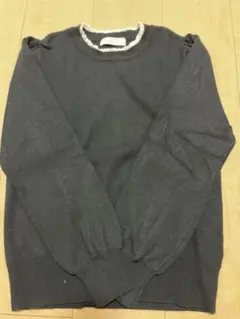 anysis 襟付きブラックニット