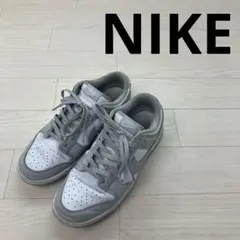 NIKE ナイキ ダンク ローカット スニーカー グレー ホワイト 27cm