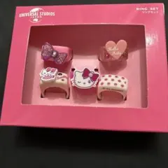 限定 ユニバーサルスタジオ キティちゃん リングセット 新品未使用未開封のサムネイル