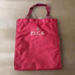 PECK レッド エコバッグのサムネイル