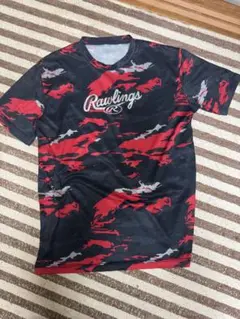 ローリングス　tシャツ　冷感　Oサイズ　黒赤