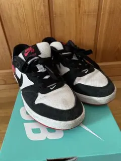 Nike SB アリウープ GS スニーカー ブラック/ホワイト/レッド 箱付き