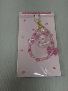 マイメロディ ビーズストラップ ピンク