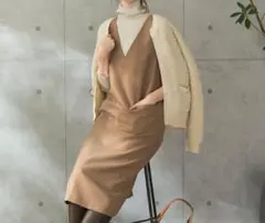 URBAN RESEARCH ROSSO UR TECH ジャンパーワンピース