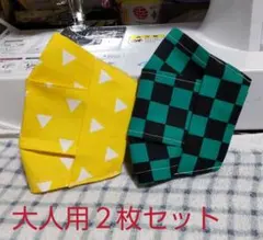 不織布が見えるマスクカバー&インナーマスク大人用２枚セット