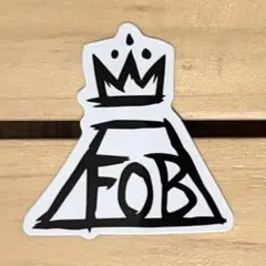 【新品未使用】Fall Out Boy FOB クラウンロゴ ステッカー
